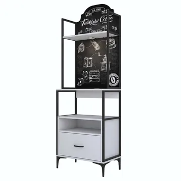 Monitoimikaappi Wallxpert Gala Shelf (70 x 205 x 40 cm) valkoinen - Valkoinen - Säilytys - Hylly - Hyllyjärjestelmä