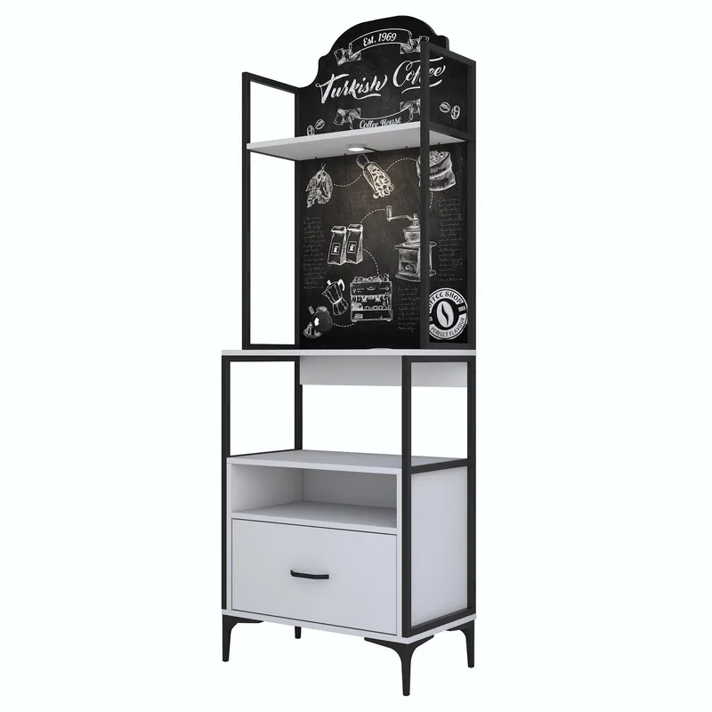Monitoimikaappi Wallxpert Gala Shelf (70 x 205 x 40 cm) valkoinen, Valkoinen