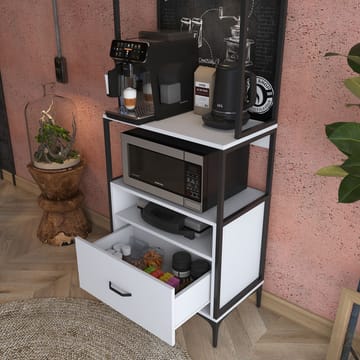 Monitoimikaappi Wallxpert Gala Shelf (70 x 205 x 40 cm) valkoinen - Valkoinen - Säilytys - Hylly - Hyllyjärjestelmä