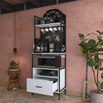Monitoimikaappi Wallxpert Gala Shelf (70 x 205 x 40 cm) valkoinen - Valkoinen - Säilytys - Hylly - Hyllyjärjestelmä