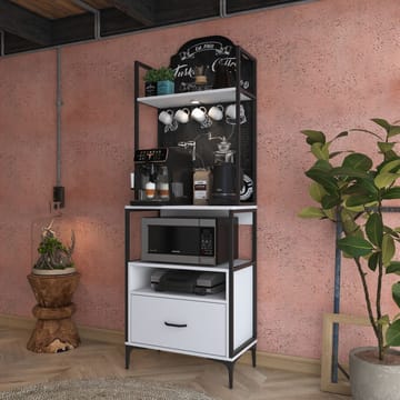 Monitoimikaappi Wallxpert Gala Shelf (70 x 205 x 40 cm) valkoinen - Valkoinen - Säilytys - Hylly - Hyllyjärjestelmä