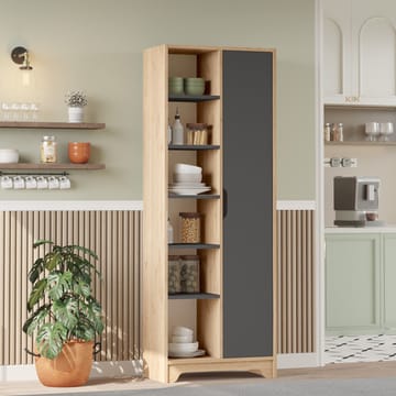 Multi Purpose Cabinet Homitis Tammen antrasiitti - Oak/Anthracite - Säilytys - Hylly - Kirjahylly