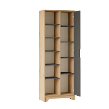 Multi Purpose Cabinet Homitis Tammen antrasiitti - Oak/Anthracite - Säilytys - Hylly - Kirjahylly