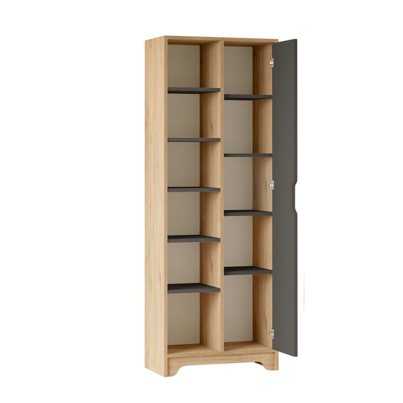 Multi Purpose Cabinet Homitis Tammen antrasiitti - Säilytys - Hylly - Kirjahylly
