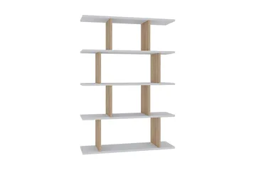 Nachusa kirjahylly 90 cm tammea - Valkoinen - Säilytys - Hylly - Kirjahylly