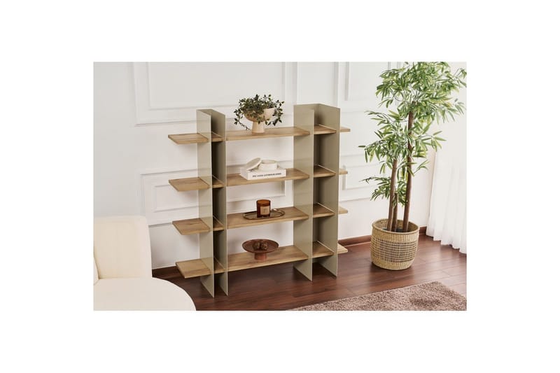 Nara Kirjahylly 120 cm - Taupe - Säilytys - Hylly - Kirjahylly