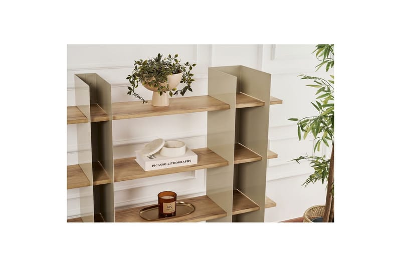 Nara Kirjahylly 120 cm - Taupe - Säilytys - Hylly - Kirjahylly