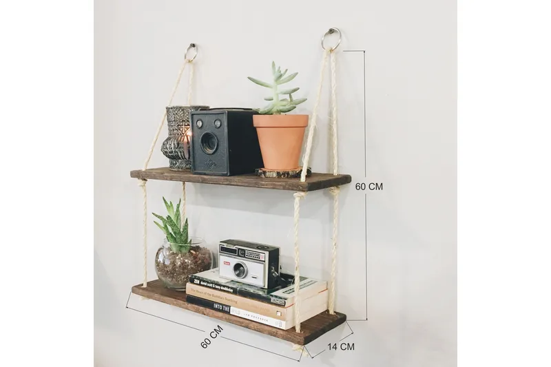 Naruhylly Arthur Puu - Säilytys - Hylly - Seinähylly