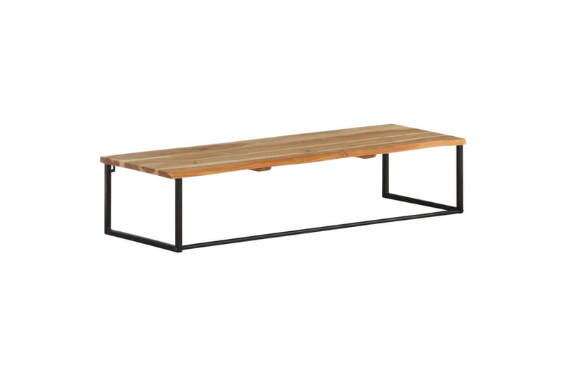 Naulakko elävillä reunoilla 100x35x22 cm täysi akaasiapuu - Ruskea - Säilytys - Hylly - Hattuhylly