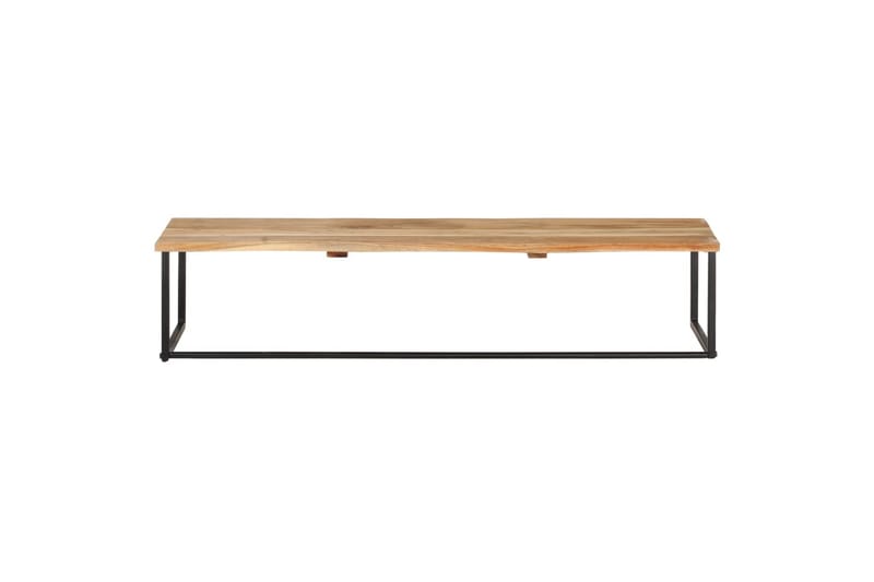 Naulakko elävillä reunoilla 100x35x22 cm täysi akaasiapuu - Ruskea - Säilytys - Hylly - Hattuhylly