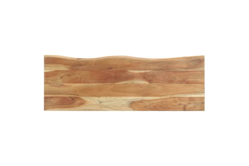 Naulakko elävillä reunoilla 100x35x22 cm täysi akaasiapuu - Ruskea - Säilytys - Hylly - Hattuhylly