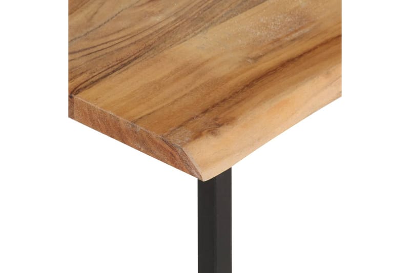 Naulakko elävillä reunoilla 100x35x22 cm täysi akaasiapuu - Ruskea - Säilytys - Hylly - Hattuhylly