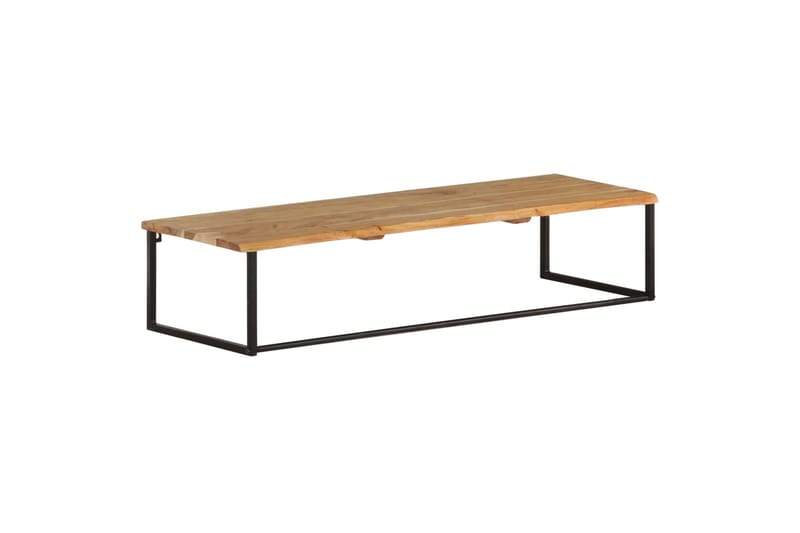Naulakko elävillä reunoilla 100x35x22 cm täysi akaasiapuu - Ruskea - Säilytys - Hylly - Hattuhylly