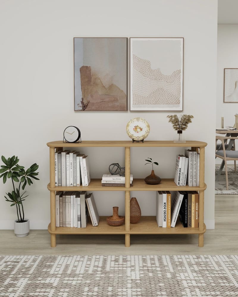 Nerola Kirjahylly 80 cm - Tammi - Säilytys - Hylly - Kirjahylly