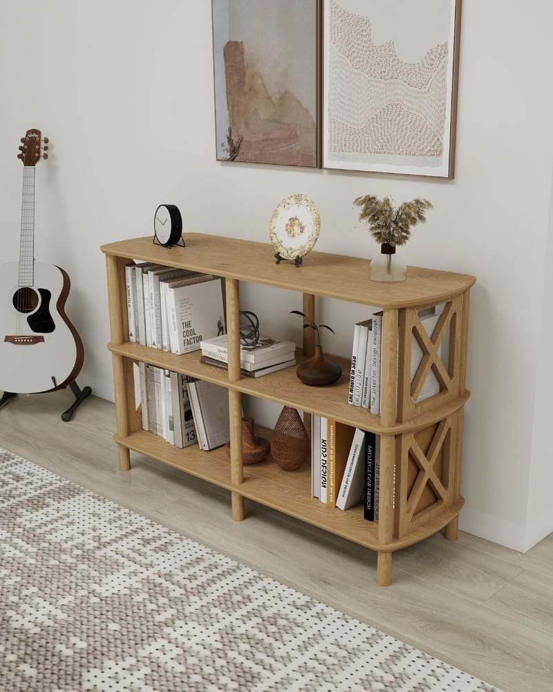 Nerola Kirjahylly 80 cm - Tammi - Säilytys - Hylly - Kirjahylly