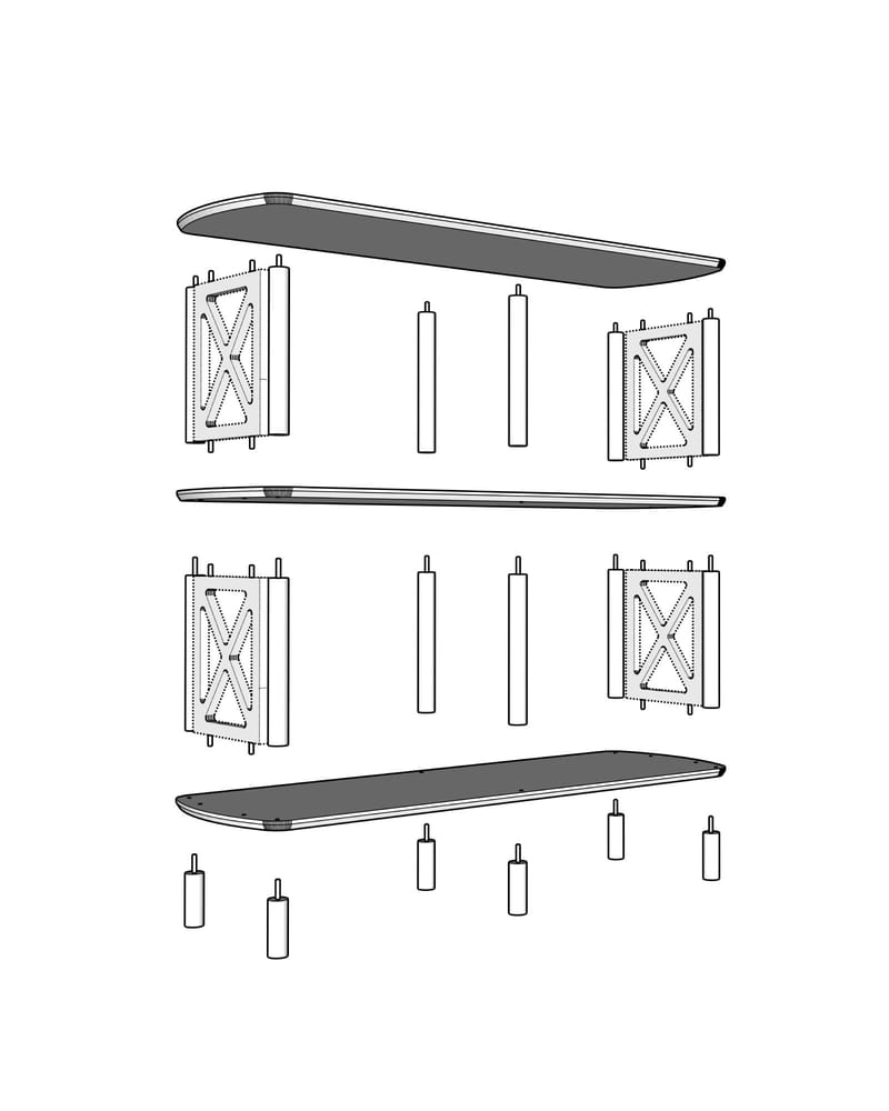 Nerola Kirjahylly 80 cm - Tammi - Säilytys - Hylly - Kirjahylly