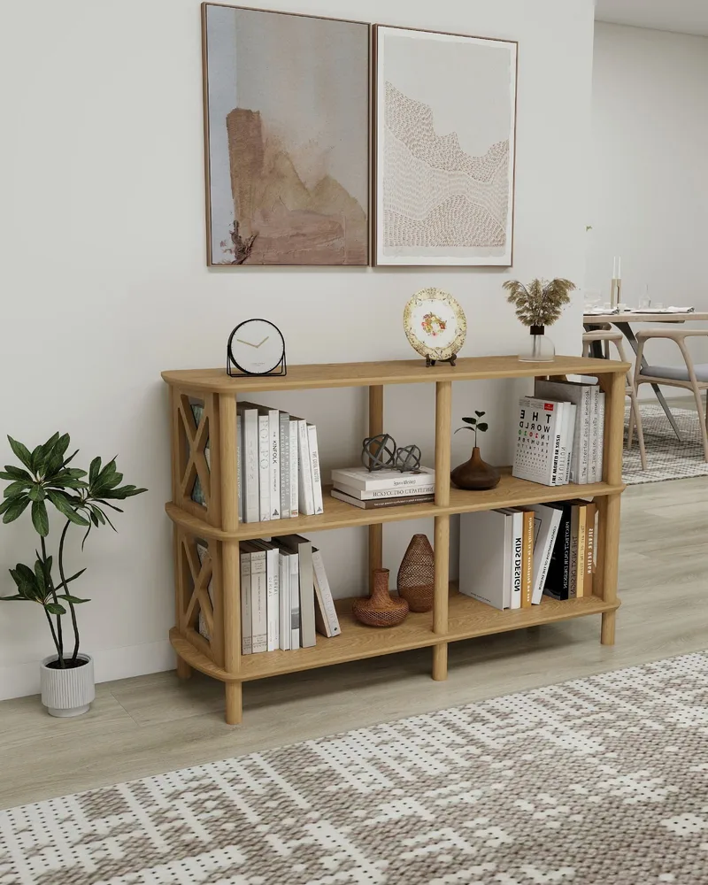 Nerola Kirjahylly 80 cm - Tammi - Säilytys - Hylly - Kirjahylly