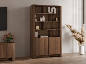 Norrhassel kirjahylly 103 cm pähkinä - Ruskea - Säilytys - Hylly - Kirjahylly