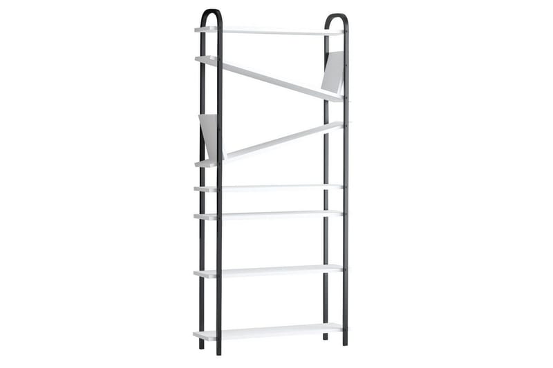 Norvas Kirjahylly 78 cm, Musta/Valkoinen