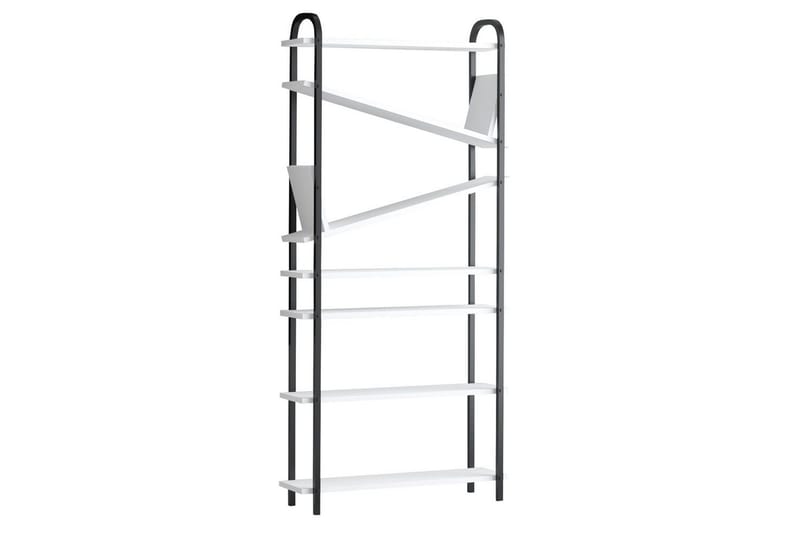 Norvas Kirjahylly 78 cm, Musta/Valkoinen