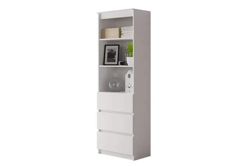 Office kirjahylly 35 cm maalattu puu, Valkoinen