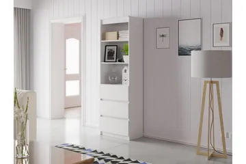 Office kirjahylly 35 cm maalattu puu - Valkoinen - Säilytys - Hylly - Kirjahylly