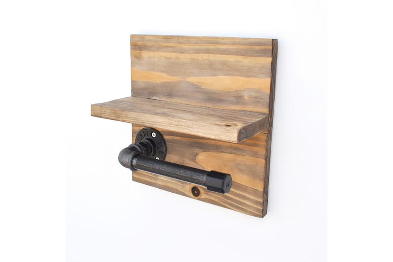 Paperiteline Valid 14 cm - Ruskea/Musta - Talo & remontointi - Keittiö & kylpyhuone - Kylpyhuone - Kylpyhuonetarvikkeet - Wc-paperitelineet