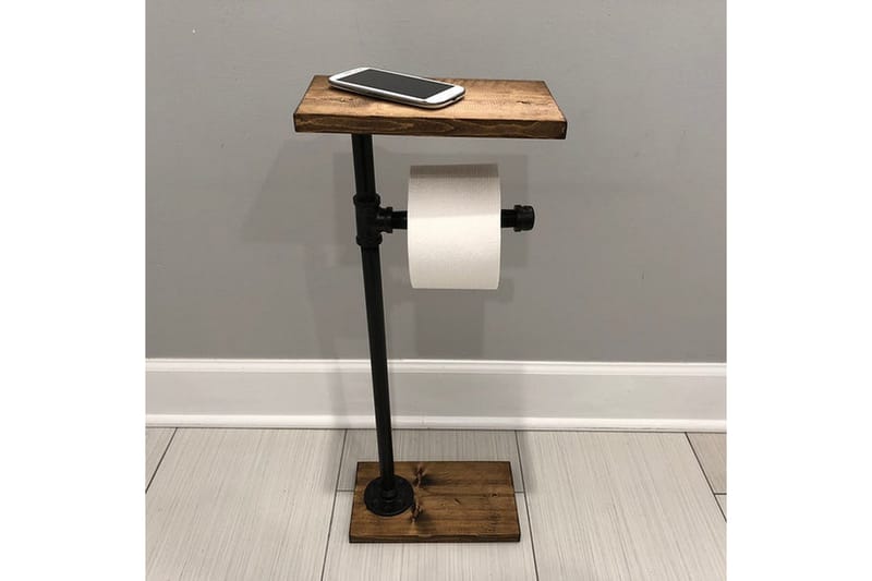 Paperiteline Valid 30 cm - Ruskea/Musta - Talo & remontointi - Keittiö & kylpyhuone - Kylpyhuone - Kylpyhuonetarvikkeet - Wc-paperitelineet