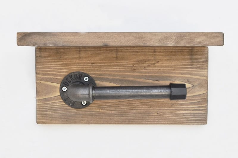 Paperiteline Valid 30 cm - Ruskea/Musta - Talo & remontointi - Keittiö & kylpyhuone - Kylpyhuone - Kylpyhuonetarvikkeet - Wc-paperitelineet