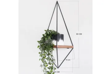 Paperiteline Valid hyllyllä 23 cm - Ruskea/Musta - Säilytys - Hylly - Seinähylly