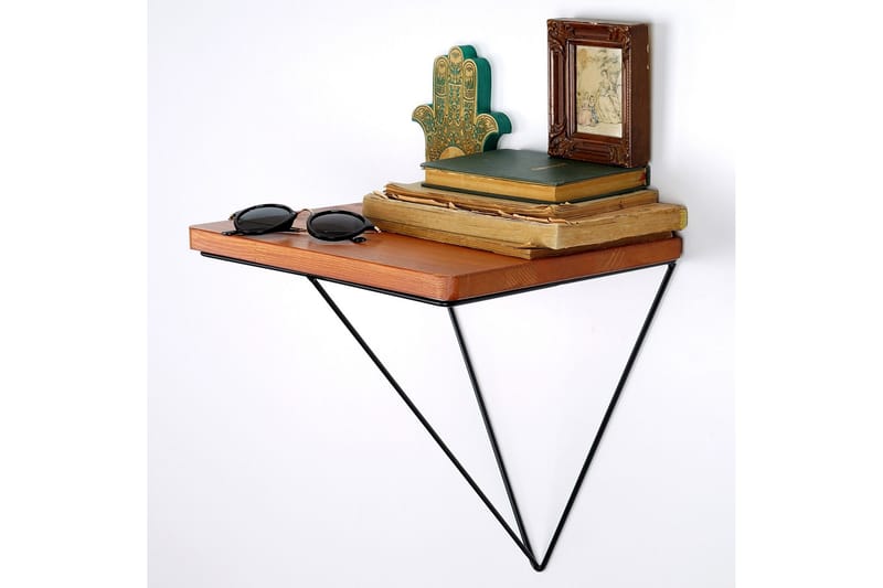 Paperiteline Valid hyllyllä 33 cm - Ruskea/Musta - Säilytys - Hylly - Seinähylly