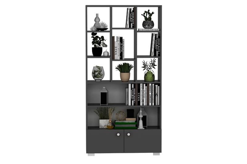 Penguen kirjahylly 93,6x29,6 cm antrasiitti - Hanah Home - Säilytys - Hylly - Kirjahylly