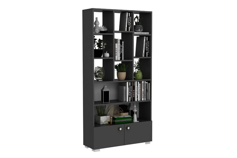 Penguen kirjahylly 93,6x29,6 cm antrasiitti - Hanah Home - Säilytys - Hylly - Kirjahylly