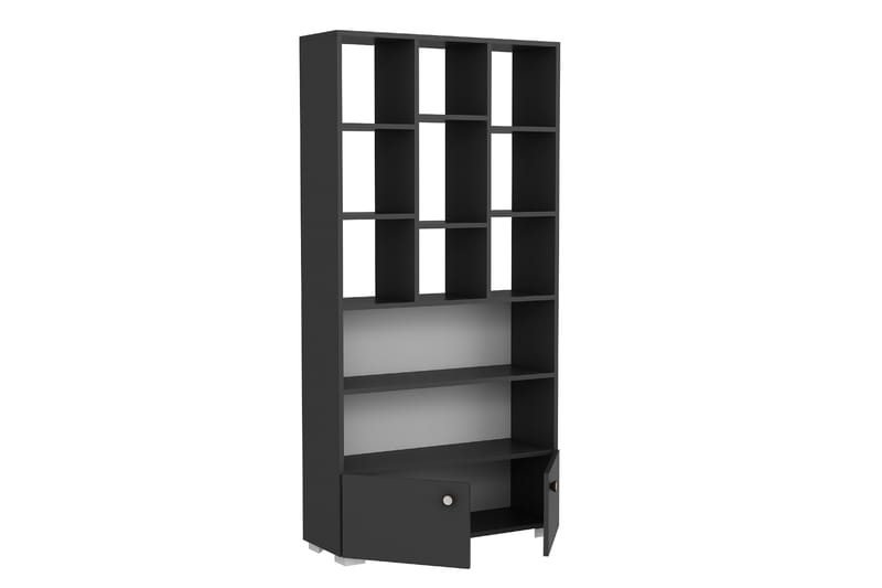 Penguen kirjahylly 93,6x29,6 cm antrasiitti - Hanah Home - Säilytys - Hylly - Kirjahylly