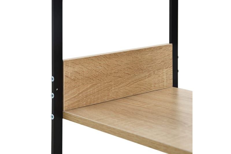 Pieni suora kirjahylly musta/tammi 33,5x39,6x79,7cm - Musta - Säilytys - Hylly - Kirjahylly
