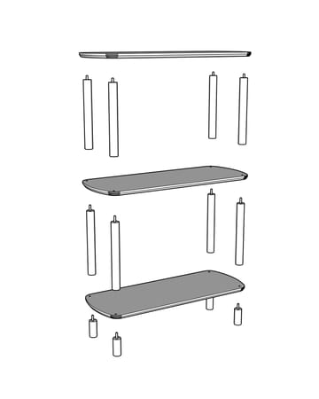 Pienk Kirjahylly 80 cm - Tammi - Säilytys - Hylly - Kirjahylly