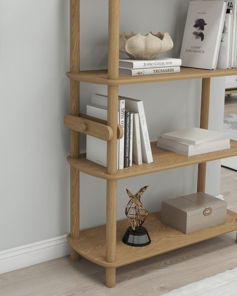 Pienk Kirjahylly 80x112 cm - Tammi - Säilytys - Hylly - Kirjahylly