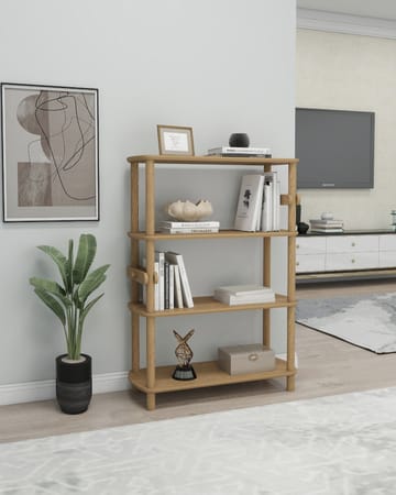 Pienk Kirjahylly 80x112 cm - Tammi - Säilytys - Hylly - Kirjahylly