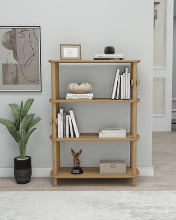 Pienk Kirjahylly 80x112 cm - Tammi - Säilytys - Hylly - Kirjahylly