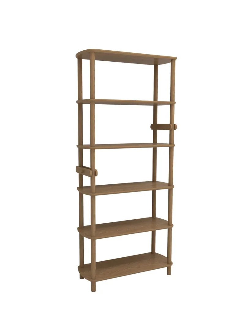 Pienk Kirjahylly 80x174 cm, Tammi