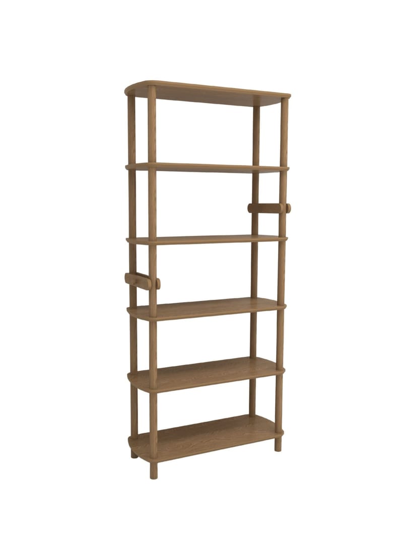 Pienk korkea kirjahylly 80 cm tammi, Ruskea