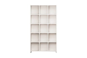 Puntoz korkea kirjahylly 90 cm maalattua puuta - Valkoinen - Säilytys - Hylly - Kirjahylly