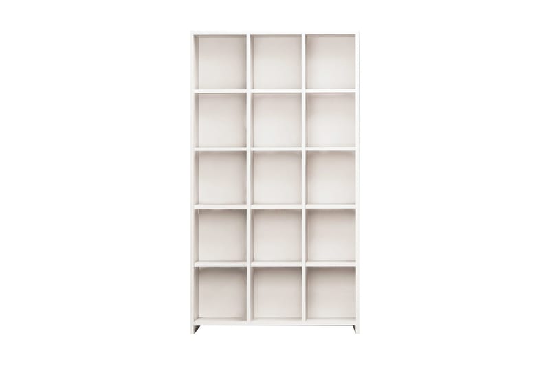 Puntoz korkea kirjahylly 90 cm maalattua puuta, Valkoinen