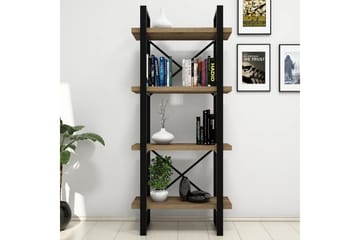 Puqa kirjahylly 66 cm pähkinä - Ruskea - Säilytys - Hylly - Kirjahylly