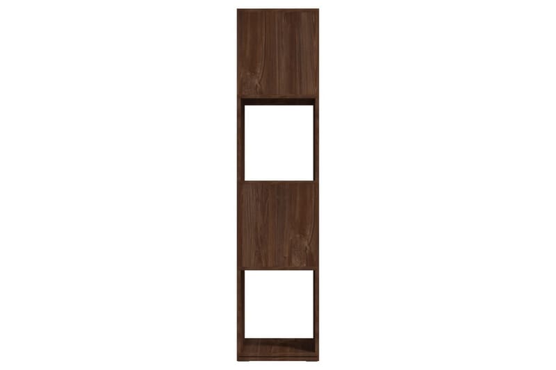 Pyörivä hylly ruskea tammi 34,5x34,5x147,5 cm lastulevy - Ruskea - Säilytys - Hylly - Kirjahylly
