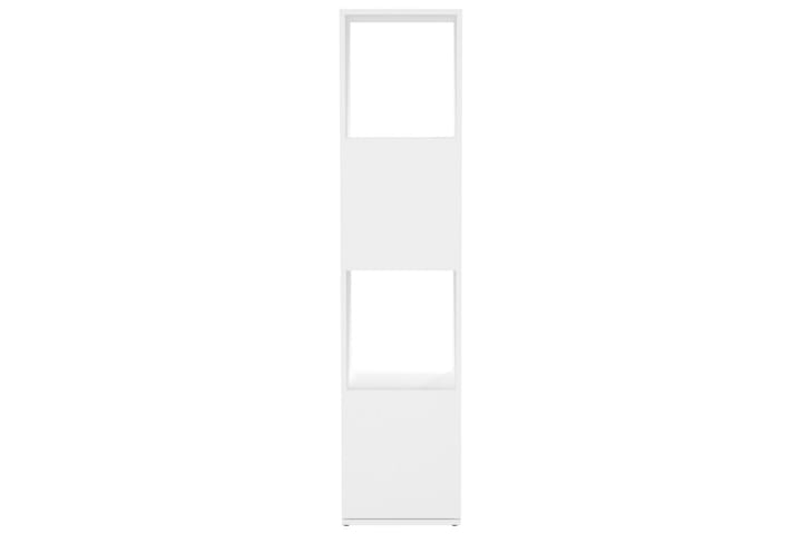 Pyörivä kaappi valkoinen 34,5x34,5x147,5 cm lastulevy - Valkoinen - Kirjahylly - Hylly