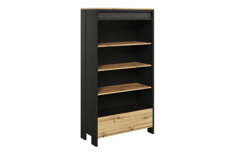 Rathmore kirjahylly 72 cm tammi, Musta