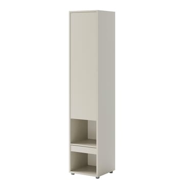 Rauk korkea kirjahylly 45x218 cm vaaleaa puuta - Vaaleanbeige - Säilytys - Hylly - Kirjahylly