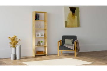 Rinorea kirjahylly 160 cm tammi - Ruskea - Säilytys - Hylly - Kirjahylly