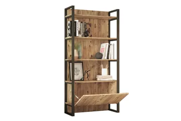Rinorea kirjahylly 90 cm tammi - Vaaleanruskea - Säilytys - Hylly - Kirjahylly